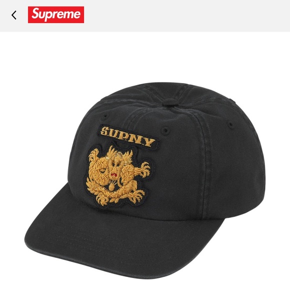 Supreme Bullion 6 Panel Cap “Black”